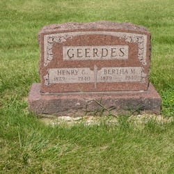 Bertha M Geerdes